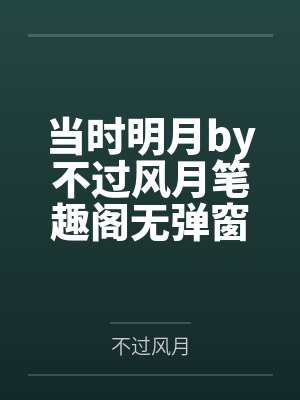 当时明月by不过风月笔趣阁无弹窗